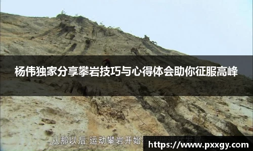 杨伟独家分享攀岩技巧与心得体会助你征服高峰