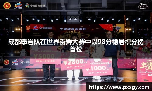 成都攀岩队在世界街舞大赛中以98分稳居积分榜首位